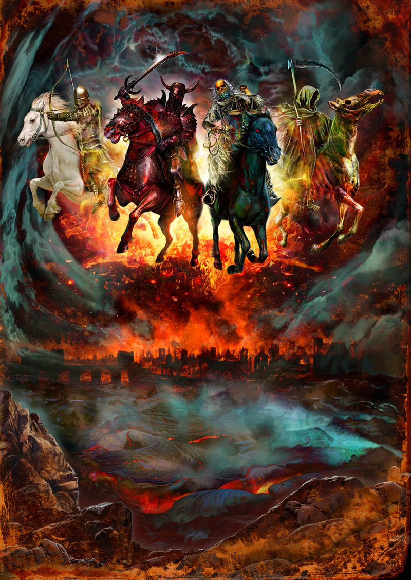 800x1127 Four Horsemen By Markwilkinson - 4 Horsemen Painting