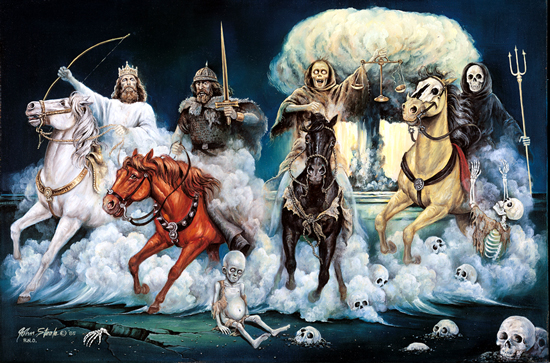 550x363 The Four Horsemen Is The Apocalypse Here The Apocalypse - 4 Horsemen Painting