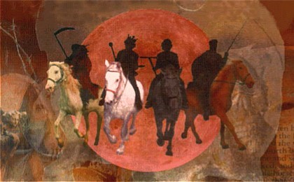 420x260 The Four Horsemen - 4 Horsemen Painting
