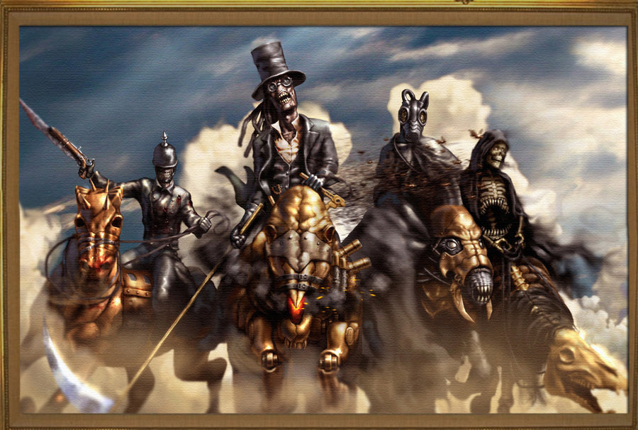 900x606 Four Horsemen Of The Apocalypse Wallpaper - 4 Horsemen Painting