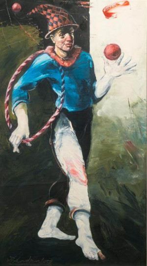 300x543 Paintings - 4 Jokers Painting