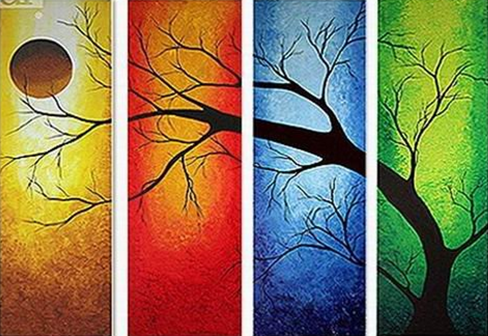 981x675 4 Piece Canvas Sets Archives - 4 Painting