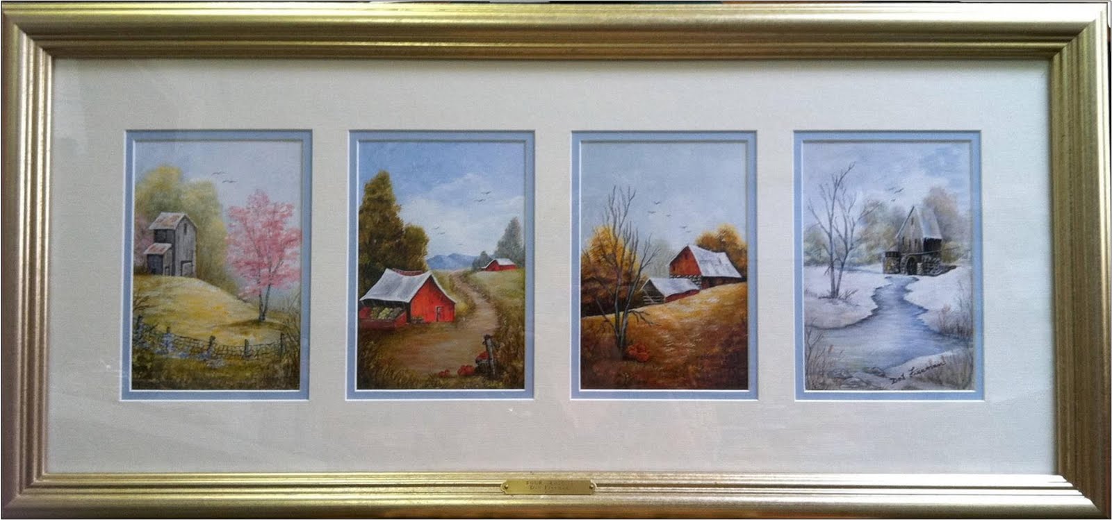 1600x749 Dot Freeman Arts The Four Seasons Painting - 4 Seasons Painting