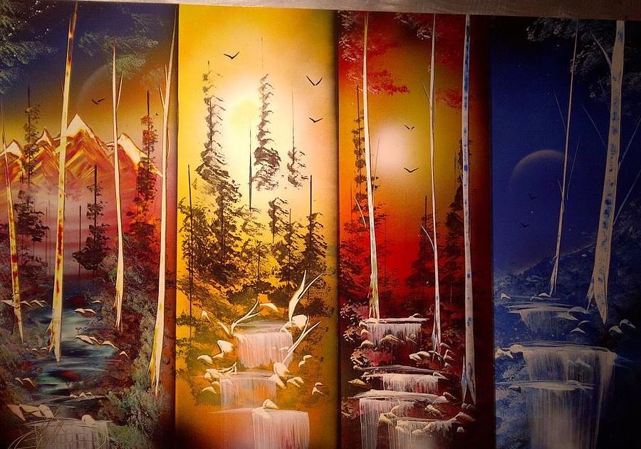 900x630 4 Seasons Painting By Edgar Herrera - 4 Seasons Painting