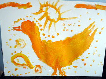 350x263 A Birthday To Remember Special Art From Each Of My Kids - 4 Year Old Painting