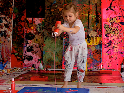400x300 Meet The 5 Year Old Artist From Australia Who Just Opened Her Own - 4 Year Old Painting