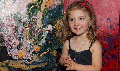 410x242 4 Year Old Painter's Solo Exhibit In New York - 4 Year Old Painting