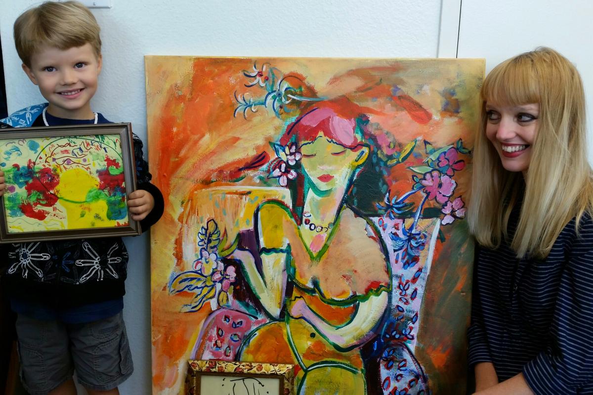 1200x799 4 Year Old To Hold His Own Art Show Orange County Register - 4 Year Old Painting