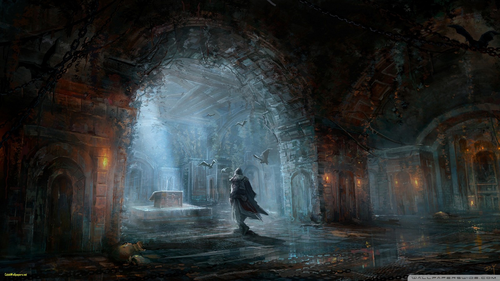 1600x900 Assassins Creed Painting 4k Hd Desktop Wallpaper For 4k Ultra - 4k Painting