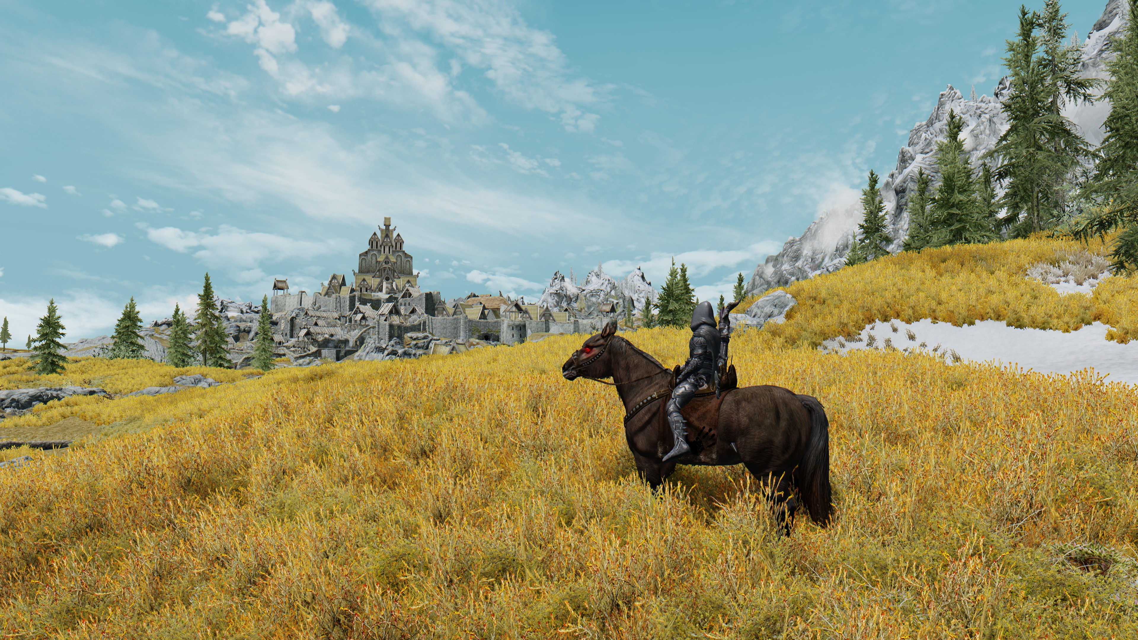 3840x2160 I Felt Inspired By The Painting On The Front Page [4k] Skyrim - 4k Painting