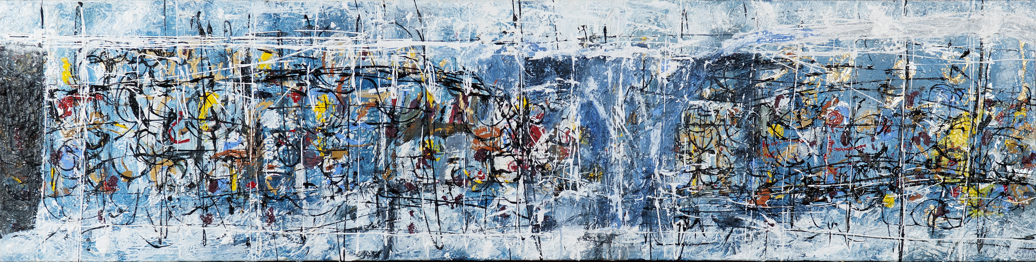 3523x891 Raw Sala Bill Botten's Abstract Paintings The Maid 4k - 4k Painting