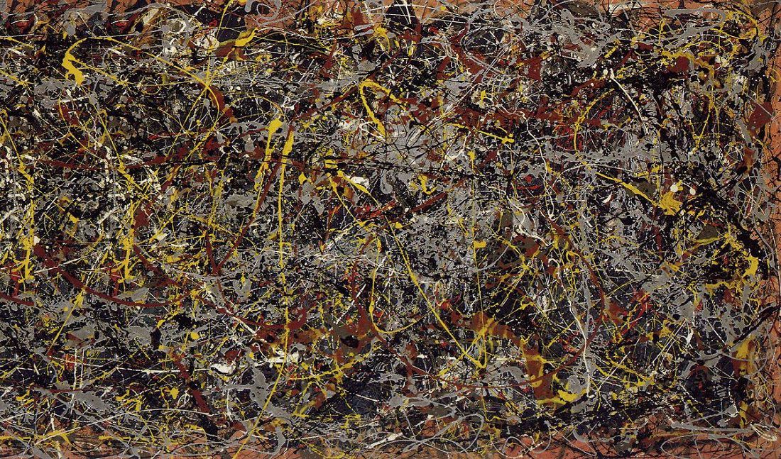 1100x647 Number 5, 1948 By Jackson Pollock - 5 Painting
