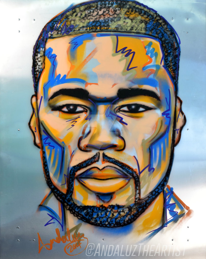 798x1001 50 Cent Spraypaint Acrylicmarkers On Sheet Metal By - 50 Cent Painting