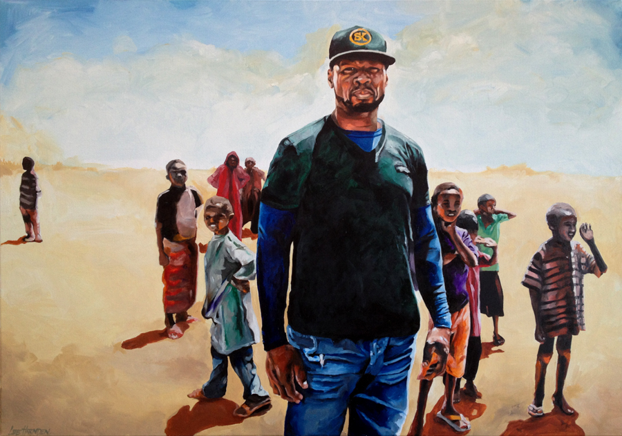 900x631 Lee Harnden - 50 Cent Painting