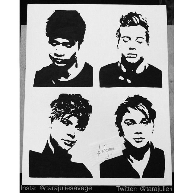 640x639 My 5sos Painting Art Amino - 5sos Painting