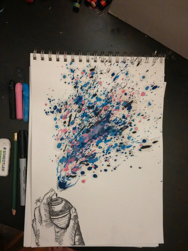 610x813 My Own Art I Did With Pastels - 5sos Painting