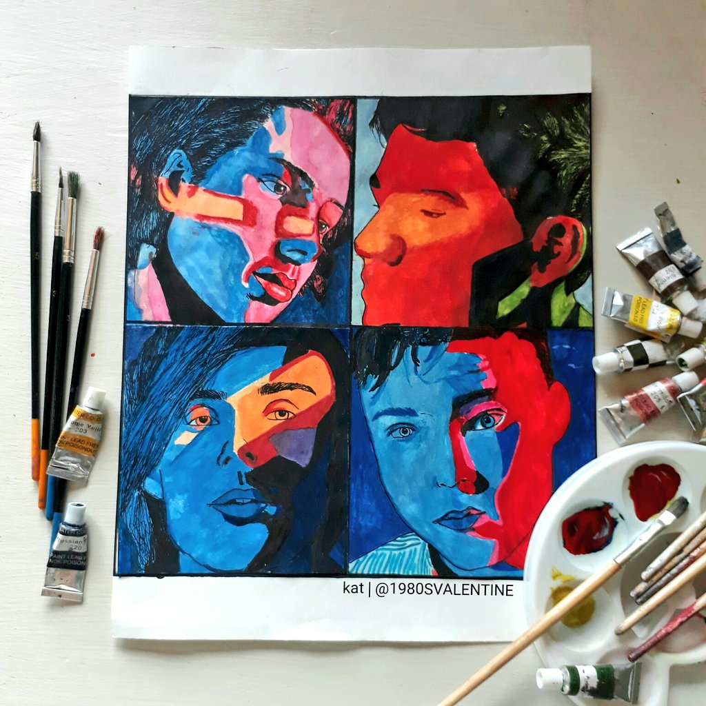 1024x1024 Youngblood (@excitedmikey) Twitter - 5sos Painting