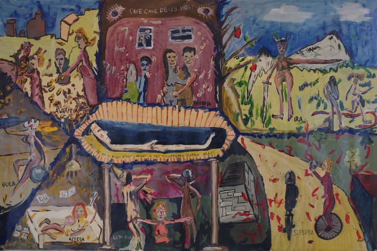 770x513 Saatchi Art 7 Deadly Sins Painting By Vaidoto Gegemotas - 7 Deadly Sins Painting