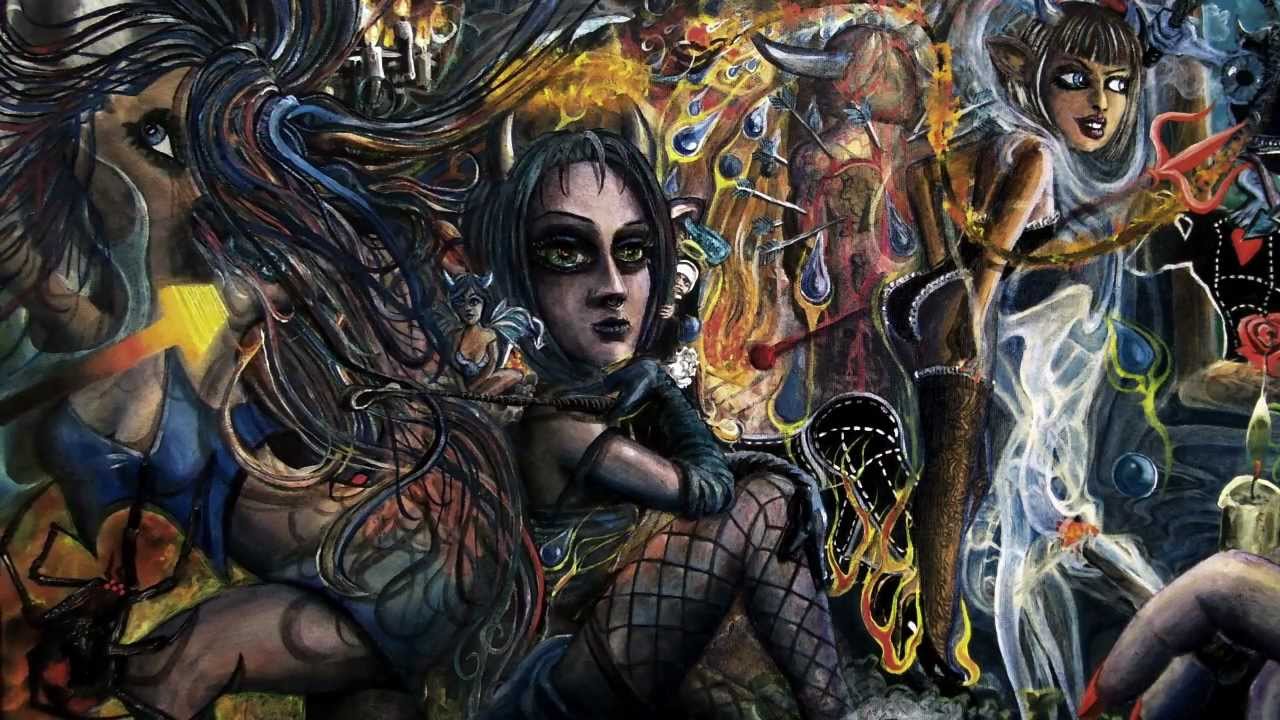 1280x720 The 7 Deadly Sins With Associations, Painted By Linskens. Envy - 7 Deadly Sins Painting