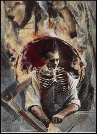 325x449 Wrath Man Child The 7 Deadly Boards Acrylic Paintings - 7 Deadly Sins Painting