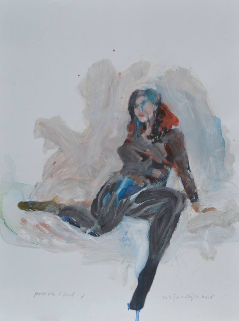 770x1031 Saatchi Art Pose On A Bed 7 - 7 Painting