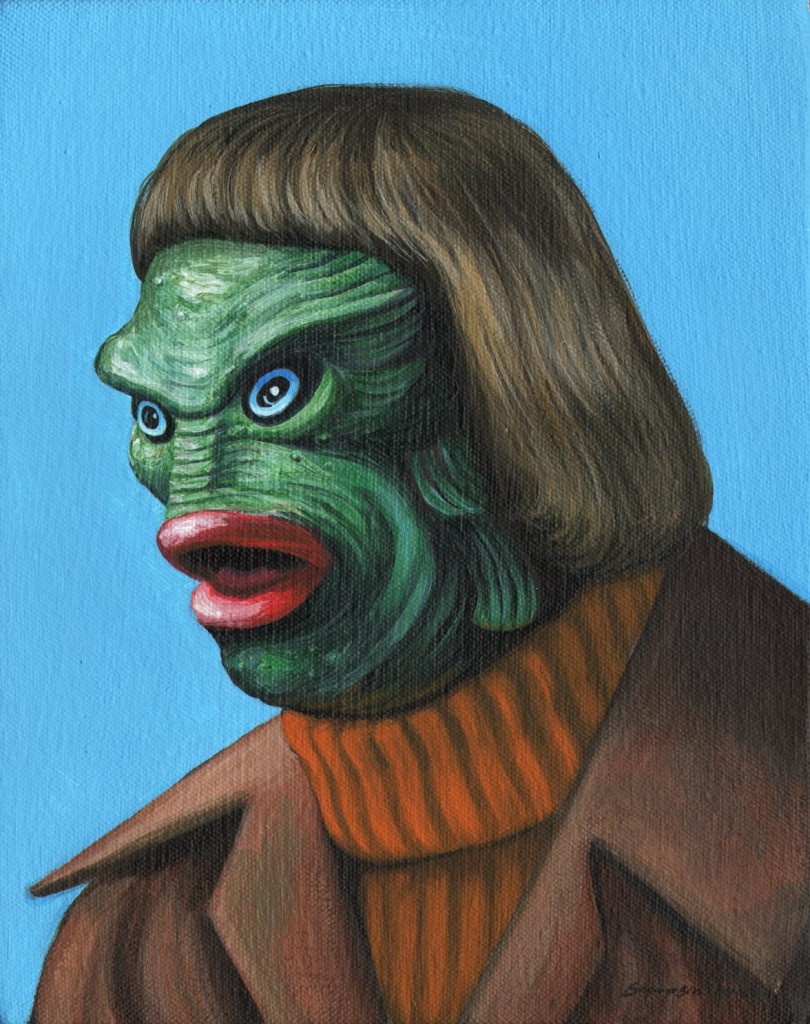 810x1024 I Have Seen The Whole Of The Internet 70's Style Swamp Thing Painting - 70s Painting