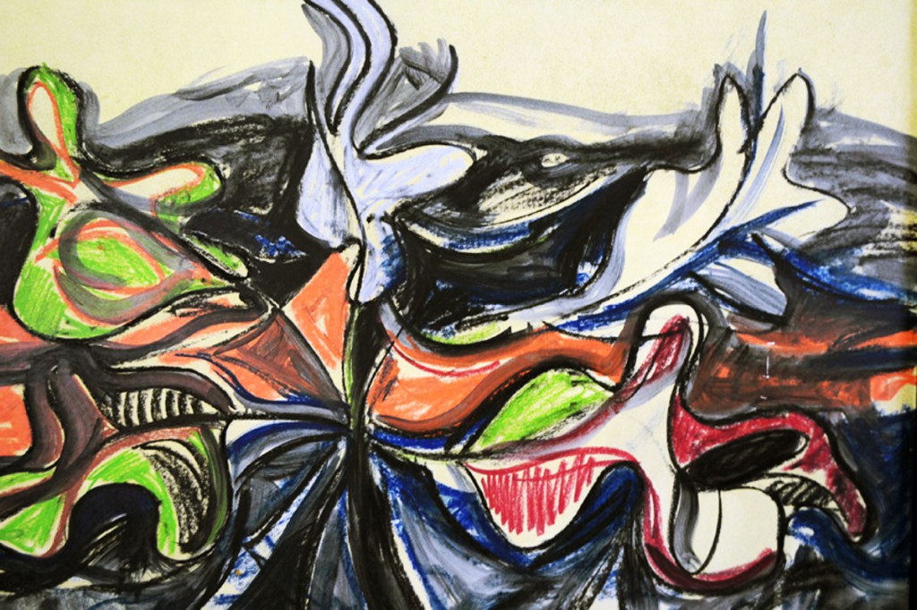 1024x682 Mino Lusignoli 70's Painting With Original Frame - 70s Painting