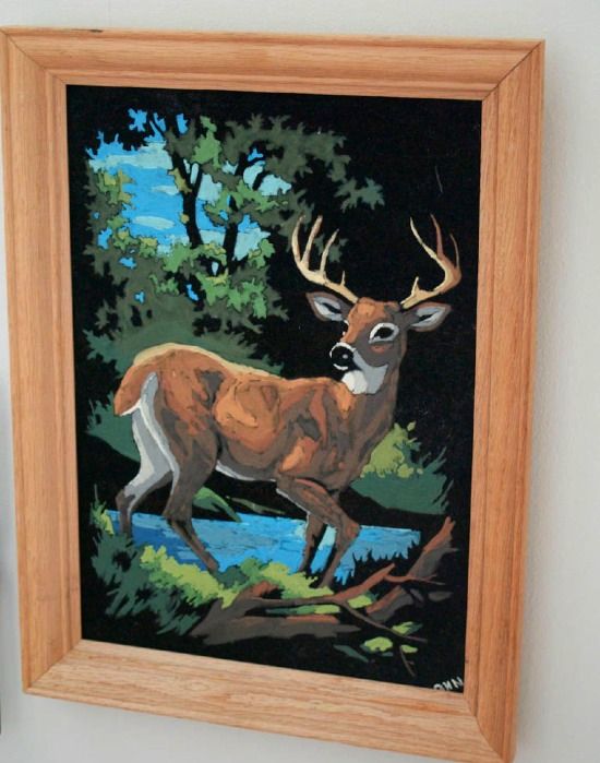 550x699 70s Velvet Painting When I Was A Young Girl - 70s Velvet Painting