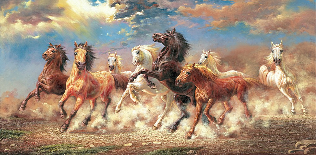 8 Horses Painting at PaintingValley.com | Explore collection of 8