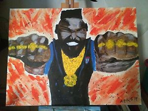 300x225 I Pity The Fool! Mr. T. 80's Man Cave Acrylic Painting. Artist - 80s Painting