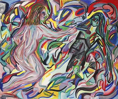 452x380 Accola Griefen Gallery Susan Bee, Doomed To Win, Paintings - 80s Painting