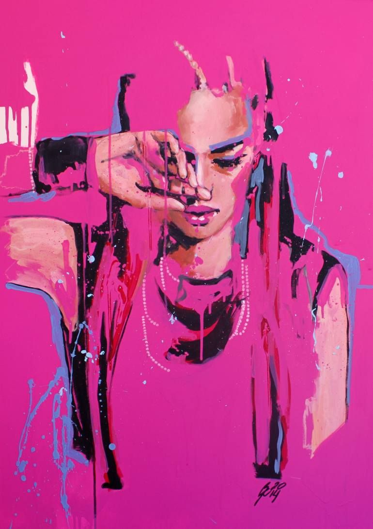 770x1092 Saatchi Art Artist Petra Kaindel Painting, - 80s Painting Artists