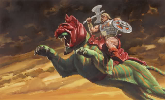 640x388 80's He Man Paintings From Mattel - 80s Painting Artists