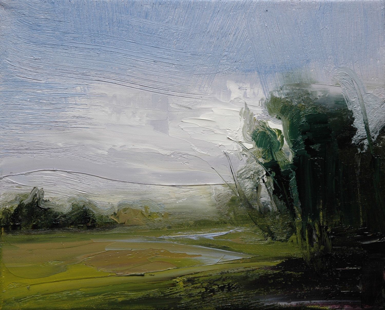 1500x1209 Morning Sun. 8x10 Original Landscape Oil Painting On Stretched - 8x10 Oil Painting