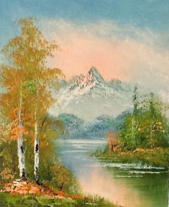 245x300 Mountain Landscape - 8x10 Oil Painting