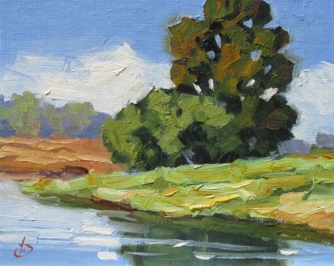 475x378 Tom Brown Original 8x10 Oil Painting, Summer Studio Sale Continues - 8x10 Oil Painting
