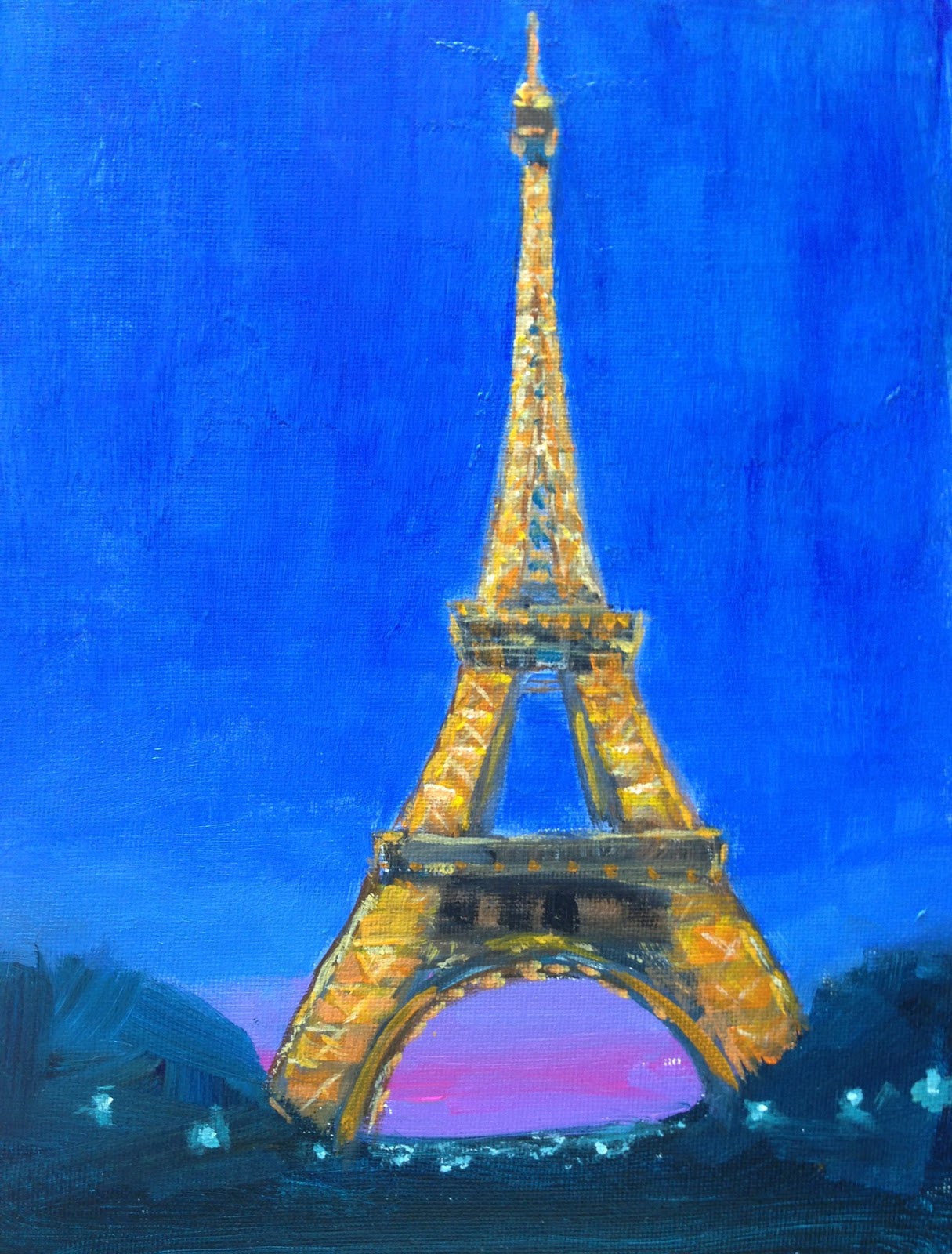 1215x1600 Kelley Macdonald's Paintings April In Paris . 8x10 Acrylic - 8x10 Painting