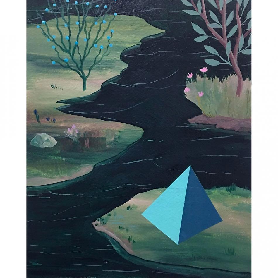 950x950 Pyramid Original Painting 8x10 - 8x10 Painting