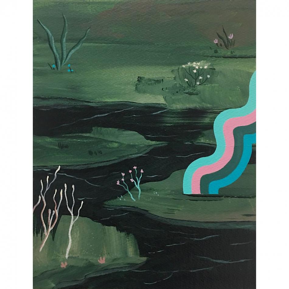 950x950 Rainbow Original Painting 8x10 - 8x10 Painting