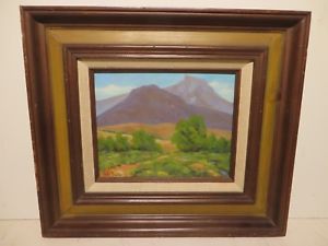 300x225 8x10 Original 1950 Oil Painting On Wood By Rolla S. Taylor - 8x10 Painting