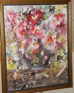 239x300 Clearance, Original Floral Delight Watercolor Painting, Signed - 8x10 Painting