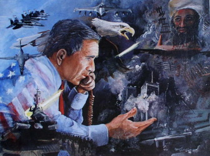 672x500 American Chaos 9 11 By Unicornsquest - 9 11 Painting