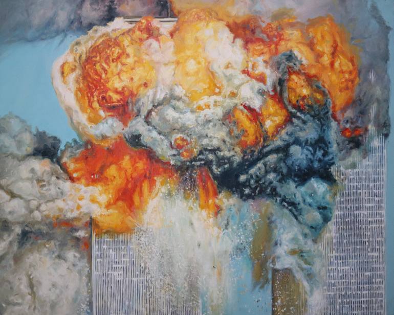 770x616 Saatchi Art 911 Painting By Bojan Radisic - 9 11 Painting