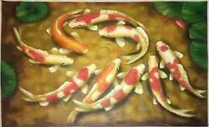 9 Koi Fish Painting