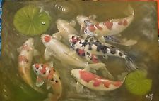 225x144 Artist Listed Animals Art Paintings Ebay - 9 Koi Fish Painting