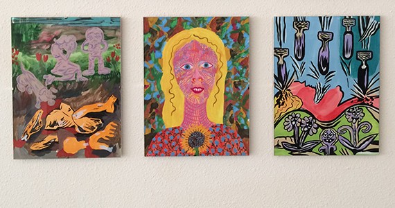 570x300 Natalie Anne Howard's Art Is Psychedelia By Southwest - 90s Painting