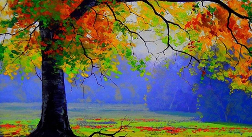 830x450 40 Beautiful Tree Art Painting Amp Art Works - A Beautiful Painting