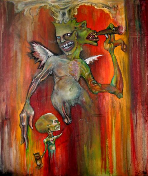 503x600 Ashley Bonneau Two Faced Son Of A Bitch - A Bitch Painting