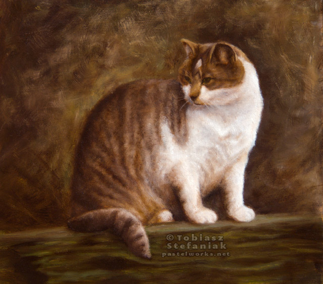 640x562 Painting Of A Cat Pet Portraits Amp Animal Art - A Cat Painting