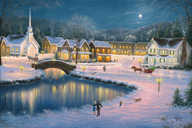 650x432 A Christmas Carol By Abraham Hunter Infinity Fine Art - A Christmas Carol Painting